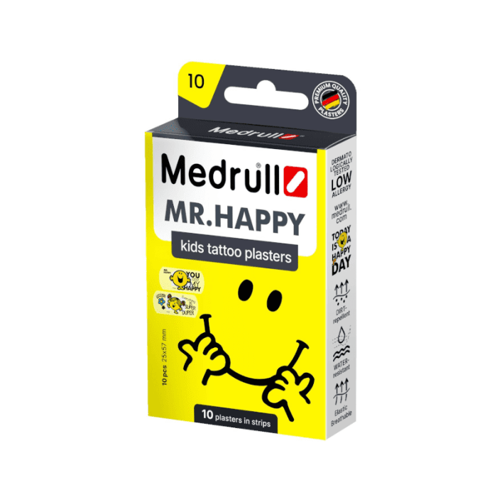 Medrull vaikiškas pleistras Mr. Happy N10