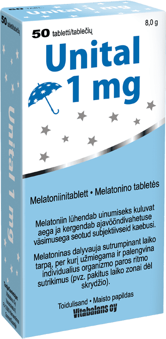 UNITAL 1mg melatonino N50