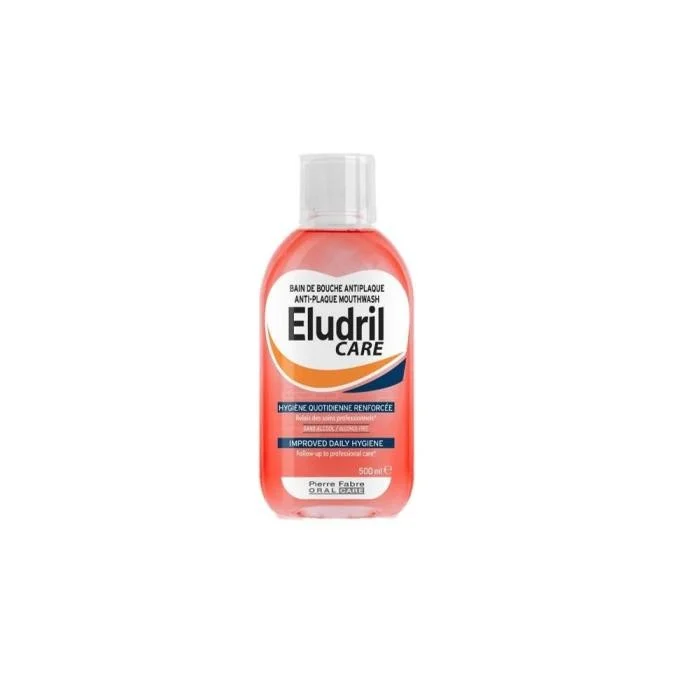 ELUDRIL burnos skalavimo skystis CARE su antiseptinėmis medžiagomis, 500 ml