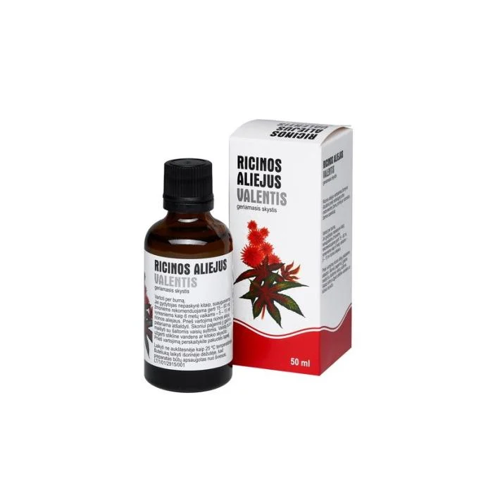 RICINŲ ALIEJUS VALENTIS geriamasis skystis 50 ml