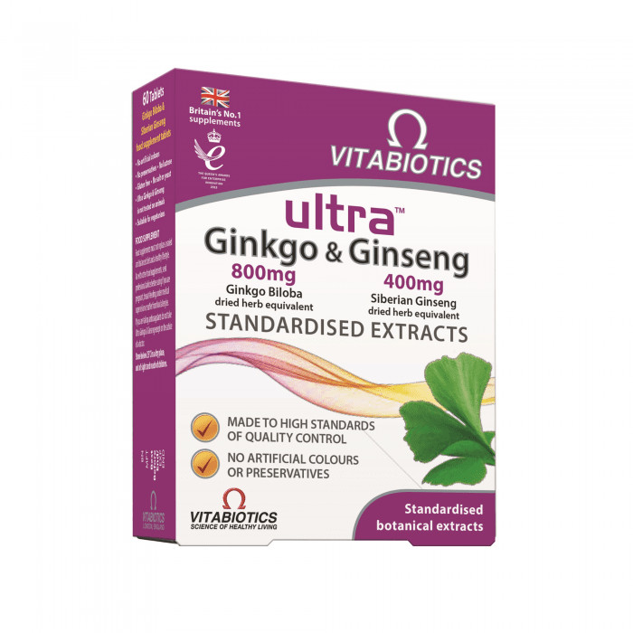 ULTRA GINKGO & GINSENG tabletės N60