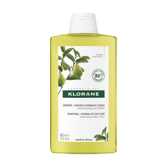 KLORANE šampūnas normaliems - riebiems plaukams su citrusų ekstraktu Citrus 400 ml