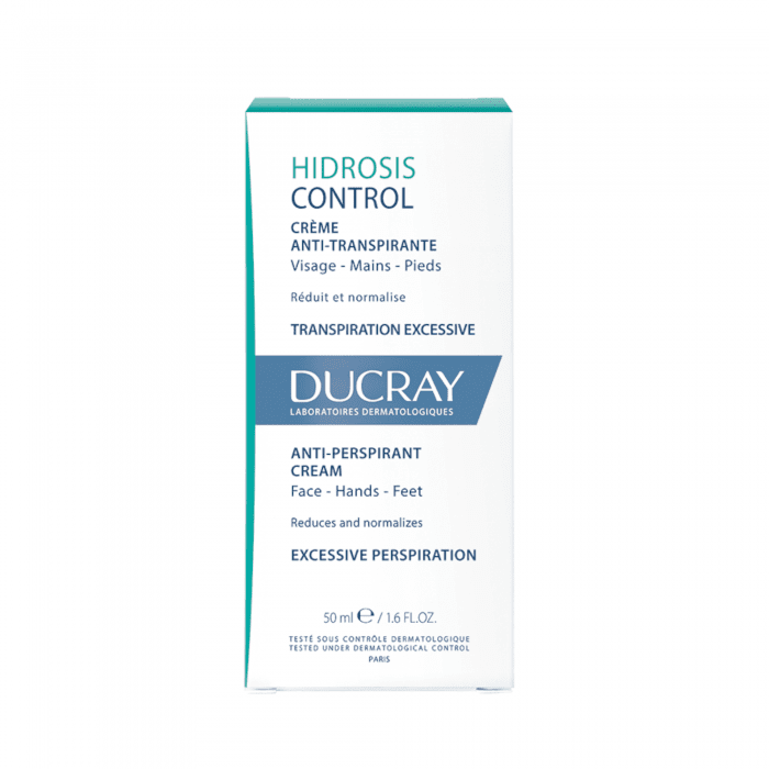 DUCRAY veido, rankų ir pėdų kremas nuo gausaus prakaitavimo HIDROSIS 50 ml