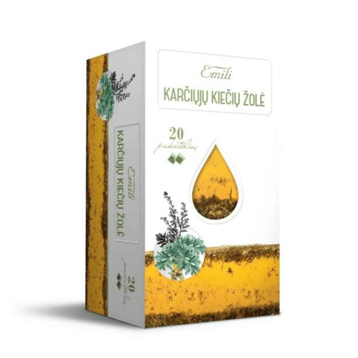 Emili karčiųjų kiečių žolės arbata (h. Absinthii) 1,5 g, N20 