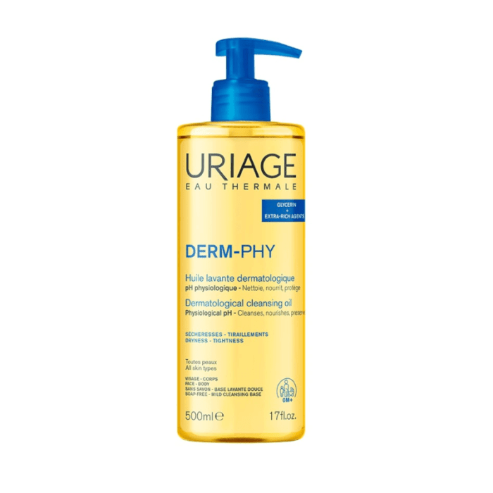 URIAGE, DERM-PHY HUILE aliejinis prausiklis, 500 ml