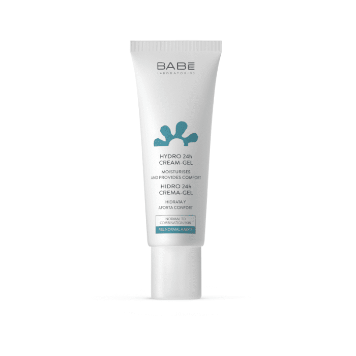 BABĒ drėkinamasis gelinis kremas normaliai ir mišriai veido odai FACIAL Hydro 24H, 50 ml
