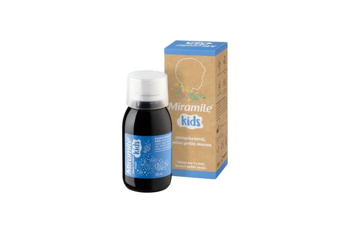 MIRAMILE burnos ir gerklės sirupas vaikams, nuo 1 m., 100 ml