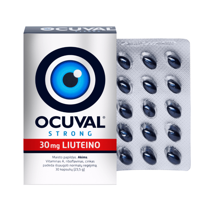 Ocuval Strong kapsulės N30