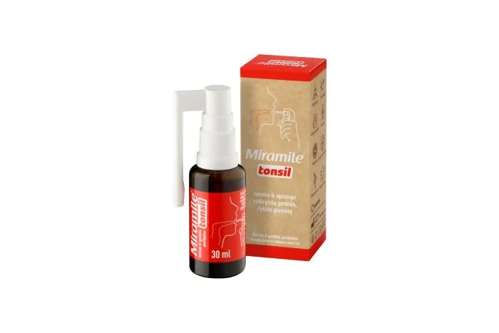 MIRAMILE Tonsil gerklės ir burnos purškalas 30 ml