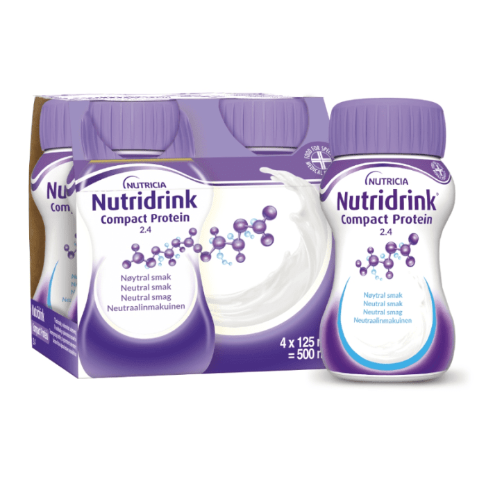 NUTRIDRINK Compact Protein neutralaus skonio, 4X125ML