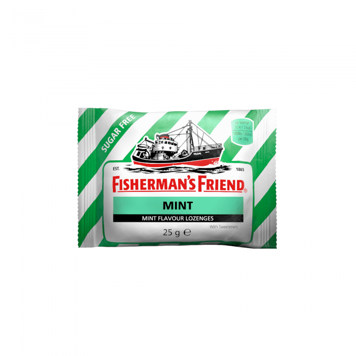 FISHERMAN'S FRIEND mėtų skonio becukrės pastilės 25 g
