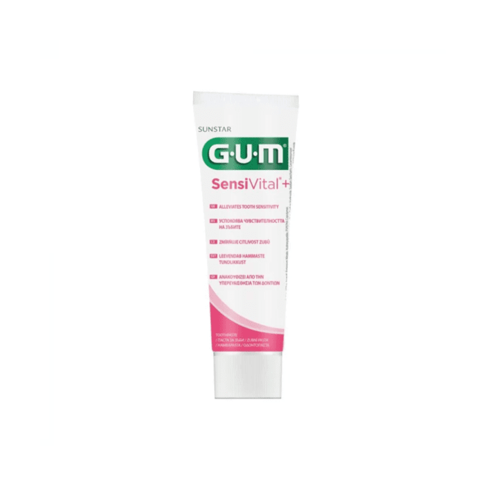 GUM dantų pasta SENSIVITAL+ , švelnaus mėtų skonio, 75 ml