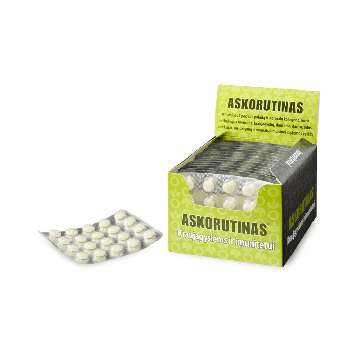 Askorutinas tabletės N20