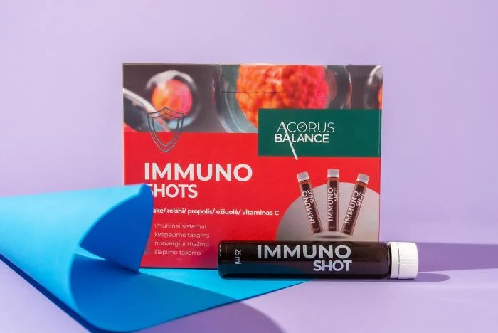 ACORUS BALANCE maisto papildas imunitetui IMMUNO SHOTS, 14 vnt. x 25 ml