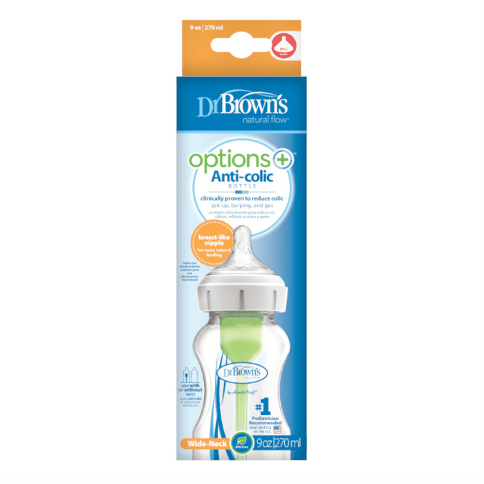 DR.BROWN'S buteliukas OPTIONS+ plačiu kakleliu 270 ml
