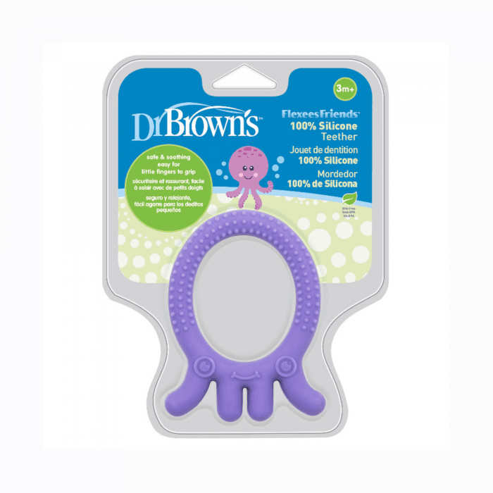 DR. BROWN'S ergonominis kramtukas AŠTUONKOJIS, nuo 3 mėn. N1