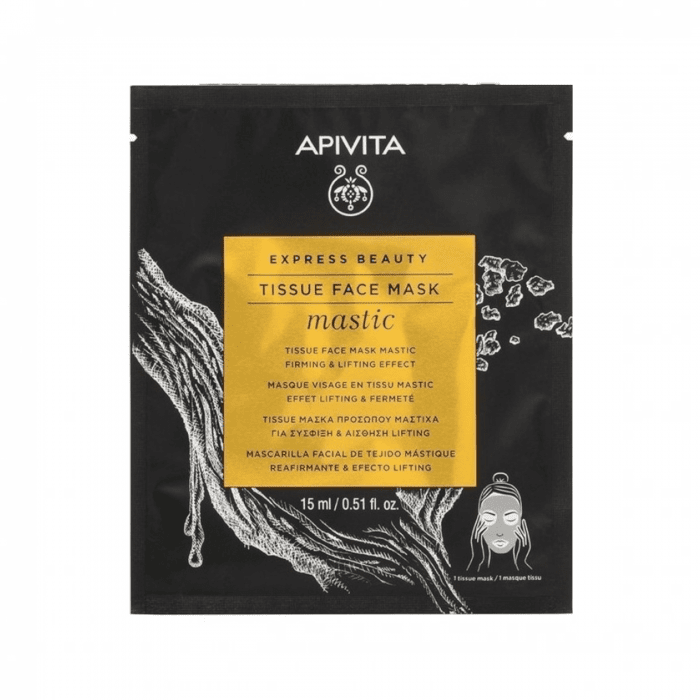 APIVITA veido kaukė su mastikos aliejais EXPRESS BEAUTY TISSUE N1
