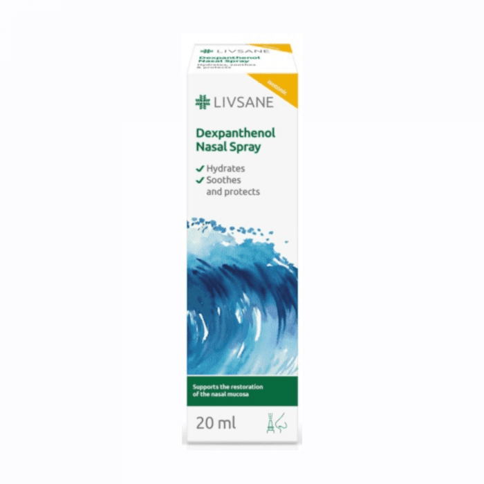LIVSANE nosies purškalas su dekspantenoliu 20 ml