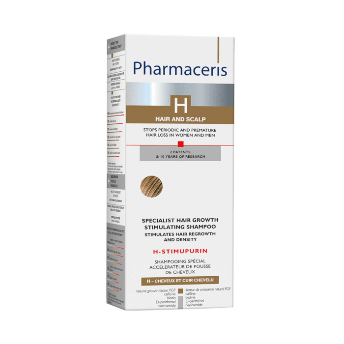 PHARMACERIS H, STIMUPURIN šampūnas plaukams, linkusiems slinkti, 250ml