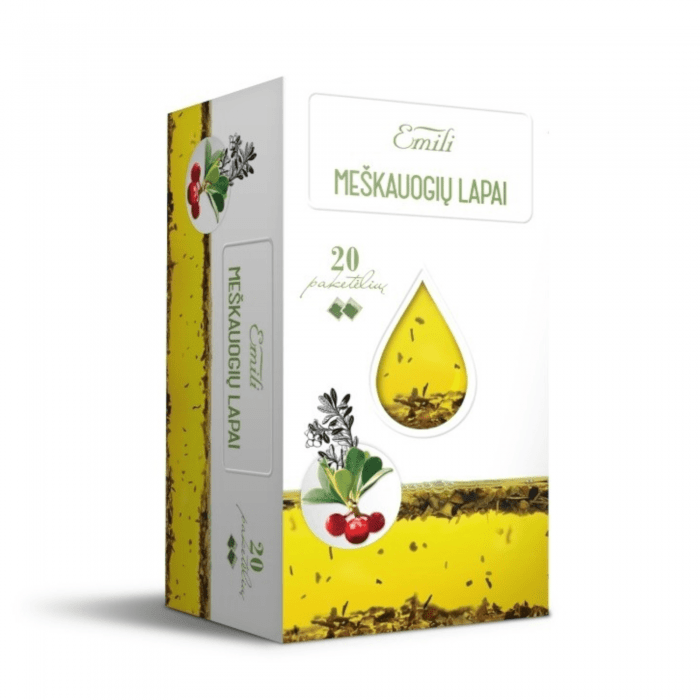 Emili meškauogių lapų arbata (h. Uvae-Ursi) 1,5 g, N20