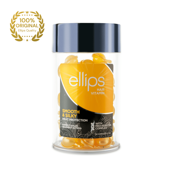 ELLIPS tepami vitaminai drėgmės atstatymui su keratinu SMOOTH & SILKY PRO KERATIN N50