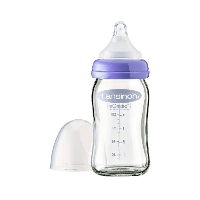 Lansinoh stiklinis maitinimo buteliukas su žinduku 160 ml