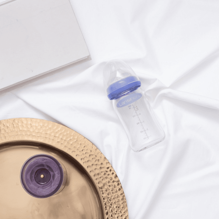 Lansinoh stiklinis maitinimo buteliukas su žinduku 160 ml