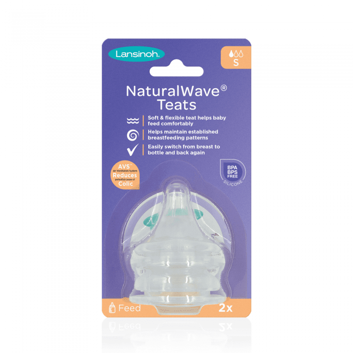 LANSINOH lėto pratekėjimo žindukas Slow Flow Natural Wave N2