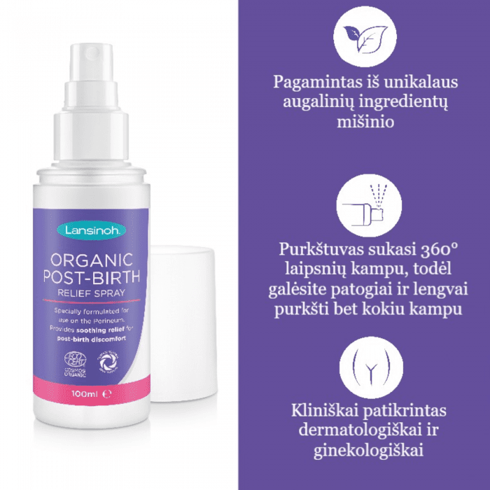 Lansinoh ekologiškas intymios higienos purškalas po gimdymo 100 ml