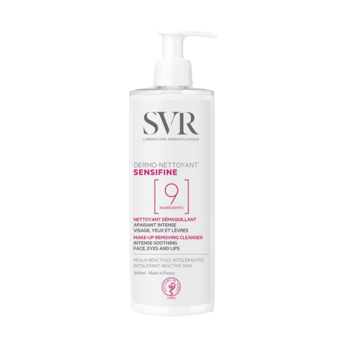 SVR SENSIFINE DERMO-NETTOYANT nenuplaunamas makiažo valiklis itin jautriai odai, 400 ml
