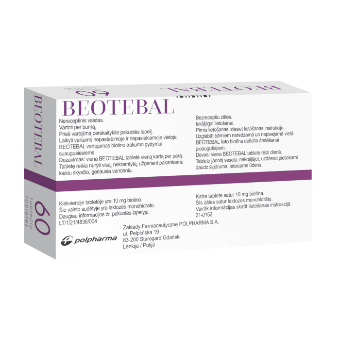BEOTEBAL 10 mg tabletės N60