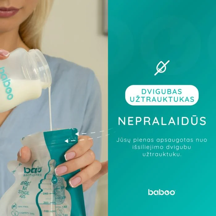 Baboo maišeliai mamos pienui laikyti N25