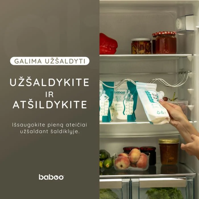 Baboo maišeliai mamos pienui laikyti N25