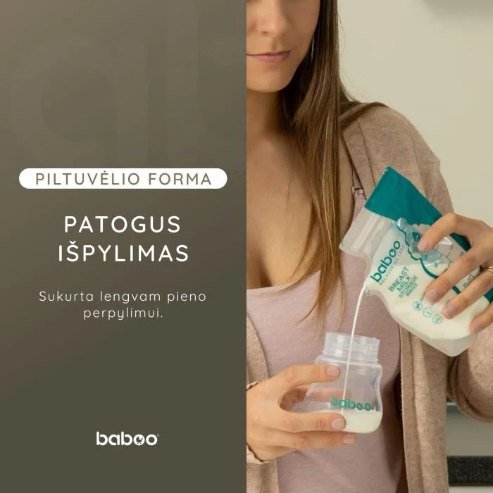 Baboo maišeliai mamos pienui laikyti N25