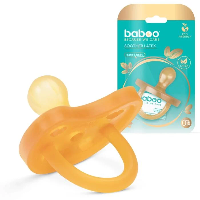 BABOO lateksinis apvalus čiulptukas, 6+ mėn