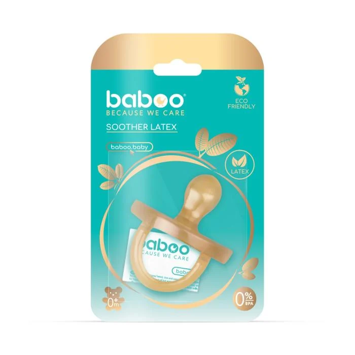 BABOO lateksinis apvalus čiulptukas, 6+ mėn