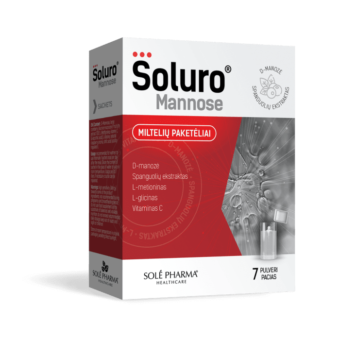 SOLURO D Manozė, aviečių skonio 2000 mg, N7