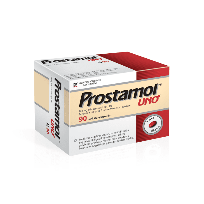 PROSTAMOL UNO 320 mg minkštosios kapsulės N90