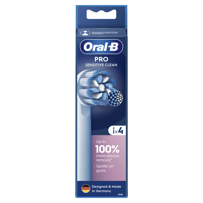 ORAL B Sensitive dantų šepetėlio galvutės, N4