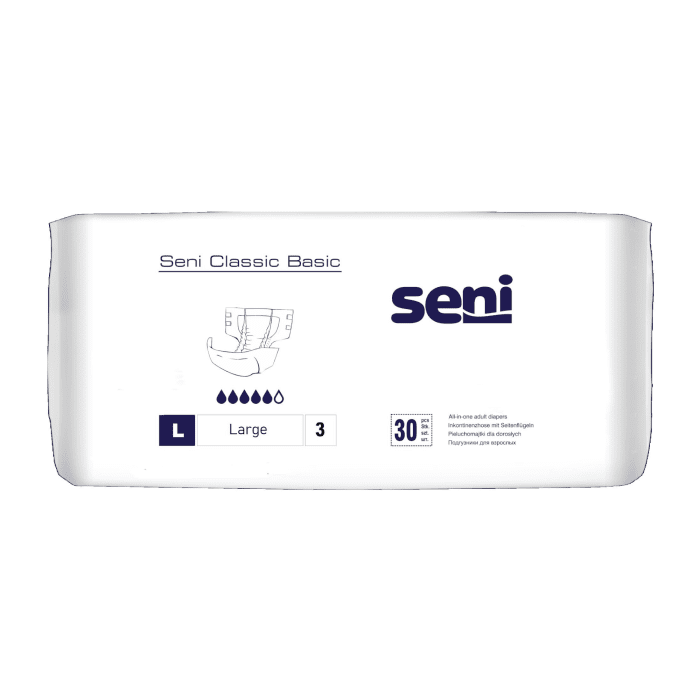SENI sauskelnės suaugusiems CLASSIC BASIC, L dydis N30