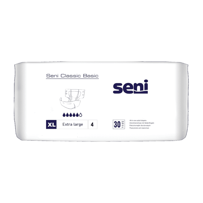 SENI sauskelnės suaugusiems CLASSIC BASIC, XL dydis N30