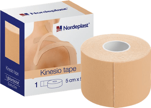 NORDEPLAST kineziterapinis pleistras 5cmx5m kūno spalvos N1