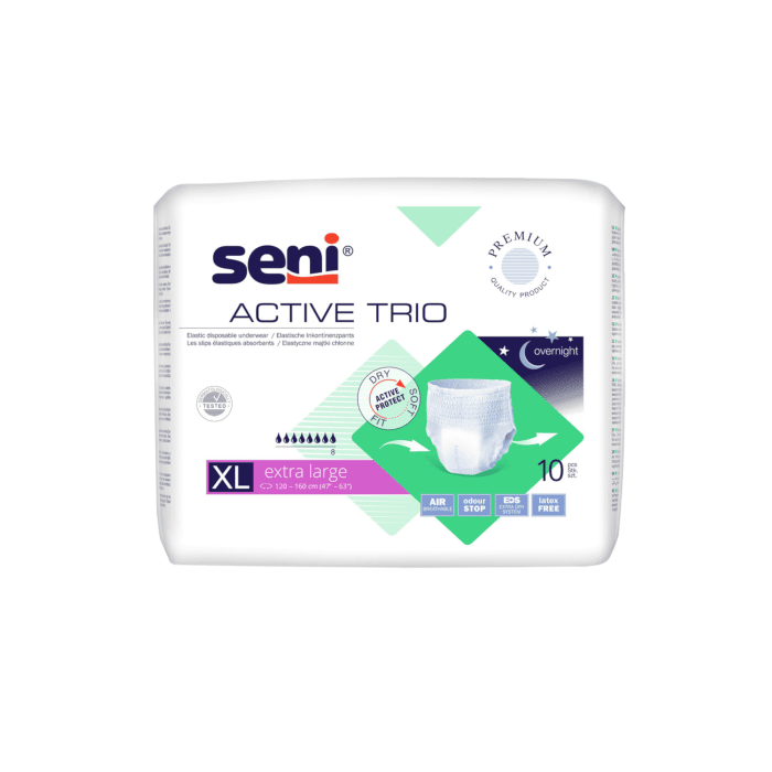 SENI sauskelnės kelnaitės ACTIVE TRIO XL N10