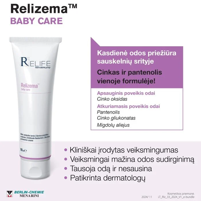 Relizema baby care kremas 100 ml