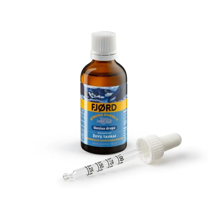FJORD STRONG OMEGA-3 GENIUS DROPS, 50 ml