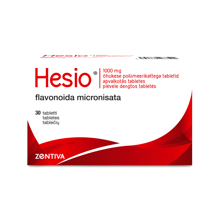 Hesio 30 plėvele dengtų tablečių, 1000 mg