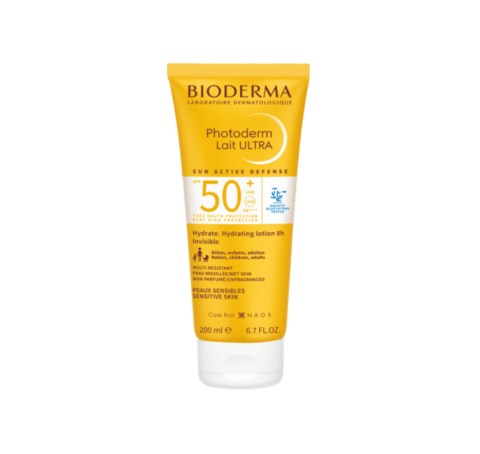 BIODERMA apsauginis pienelis nuo saulės PHOTODERM LAIT ULTRA SPF50+ 200 ml