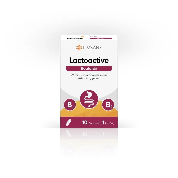 LIVSANE Lactoactive Boulardii kapsulės N10