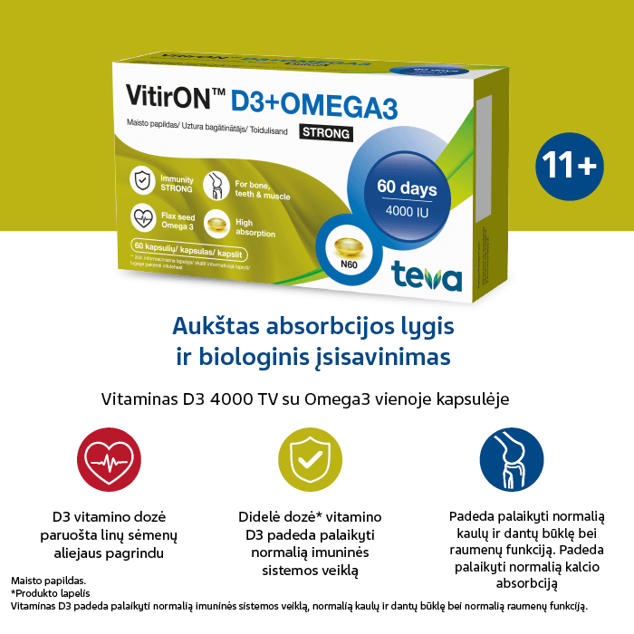 VITIRON D3 + OMEGA3 STRONG N60