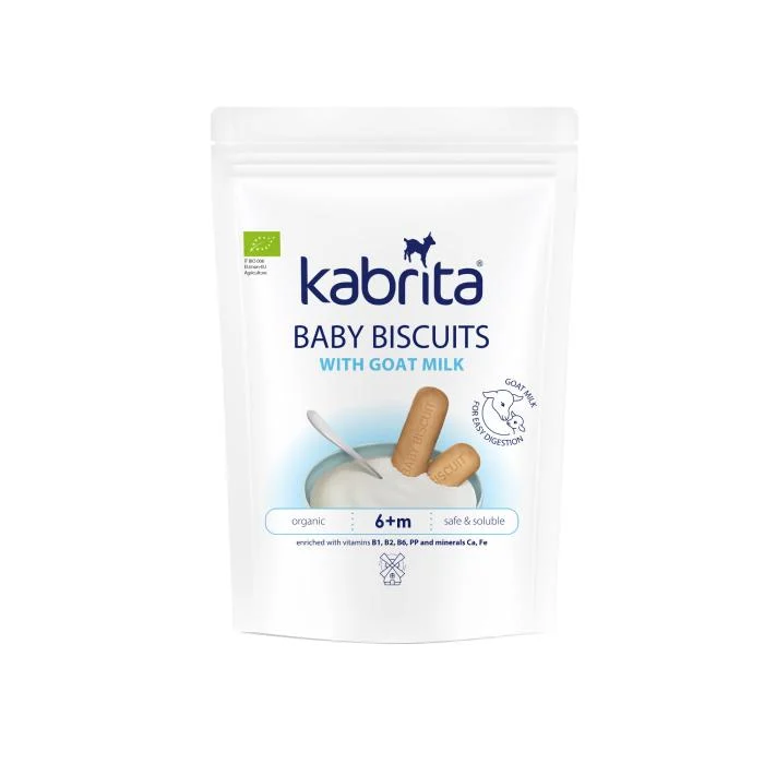 KABRITA ožkos pieno pagrindu pagaminti sausainiai, nuo 6 mėn.,115g